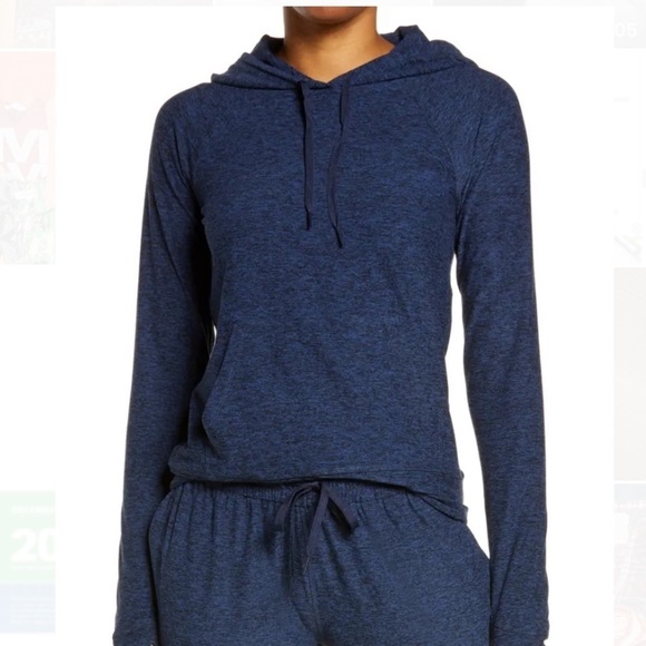 Outdoor Voices All Day Hoodie Sweatshirt Blue - Picture 1 of 8